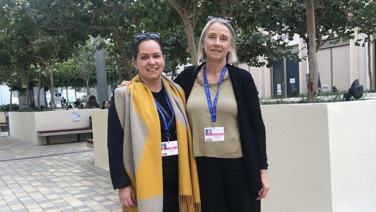 Ingibjörg Svala, along with Vanda Úlfrún Liv Hellsing, specialist and team leader in climate at the Ministry for the Environment, Energy and Climate of Iceland